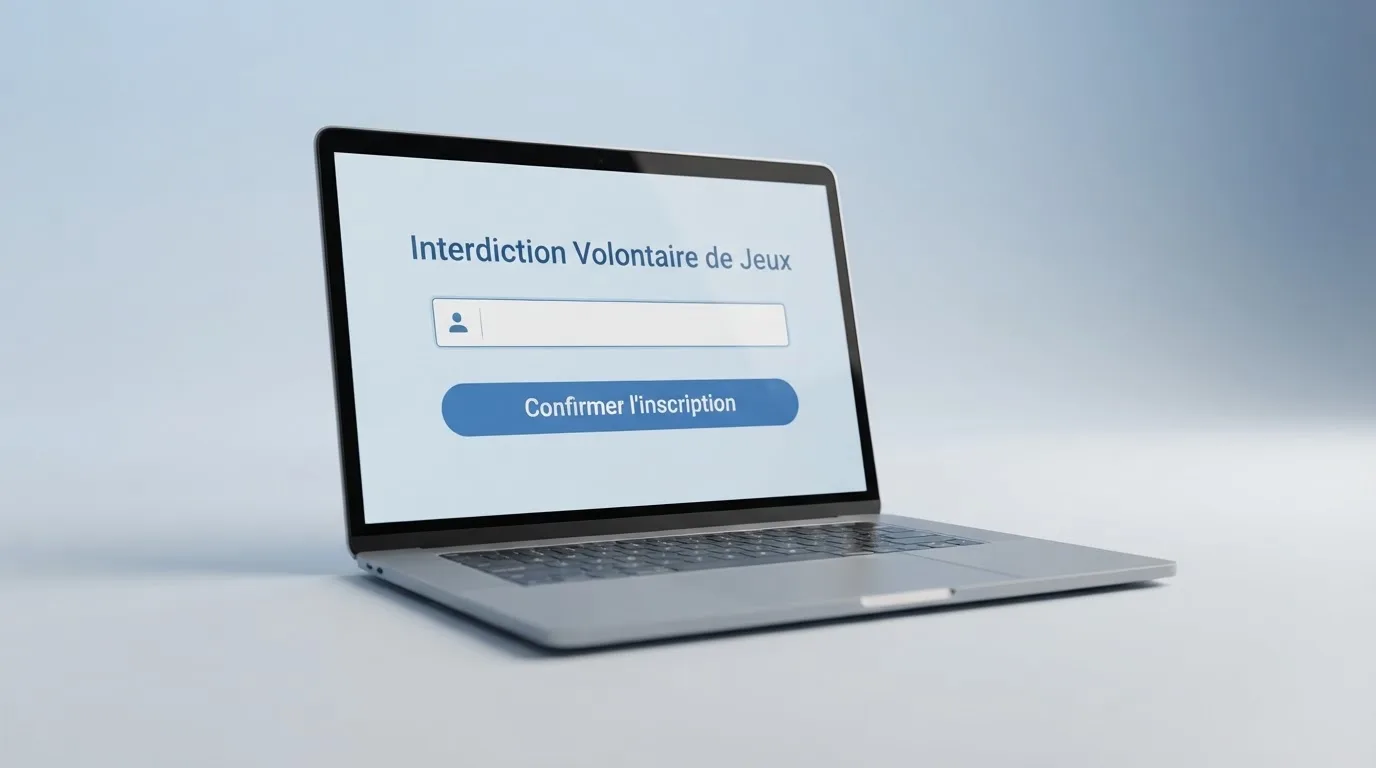 Formulaire en ligne d'inscription à l'interdiction volontaire de jeux