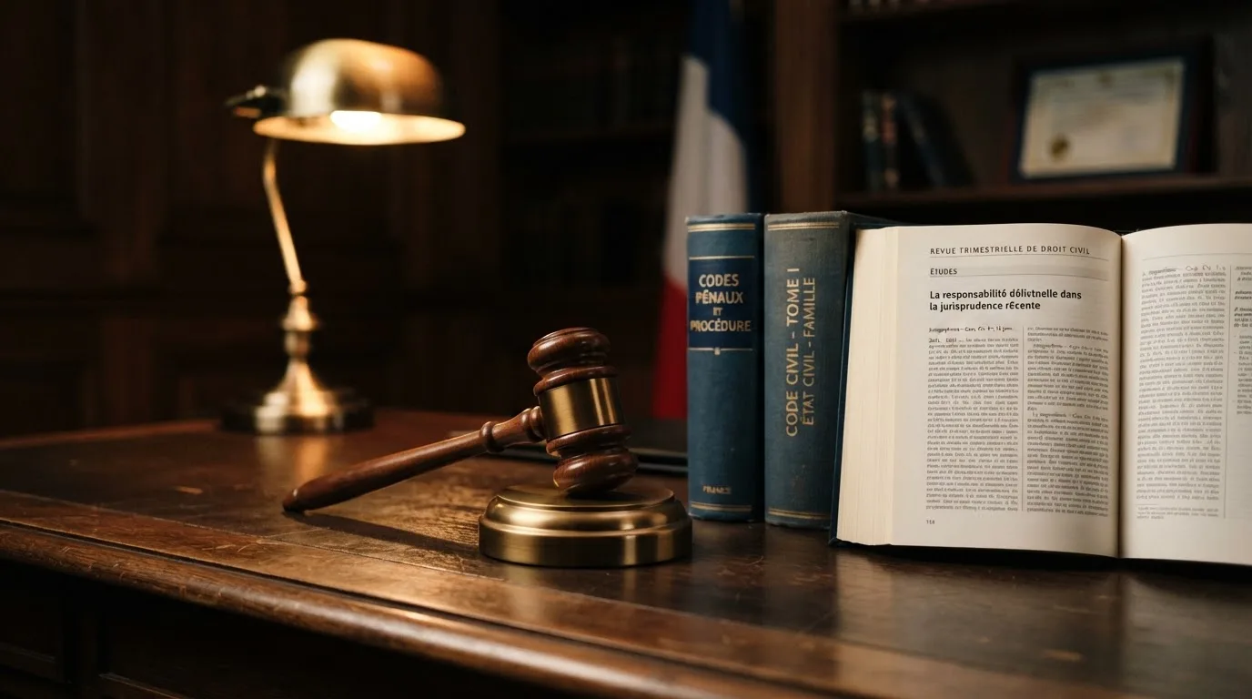 A gavel resting beside official regulatory documents on a wooden desk